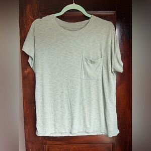 Madewell Eastover Pocket Tee in Green- Size M